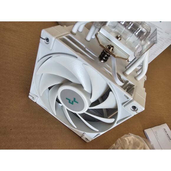 DeepCool AK400 WH Performance CPU Cooler White 4 Direct Touch Copper Heat - Picture 12 of 14